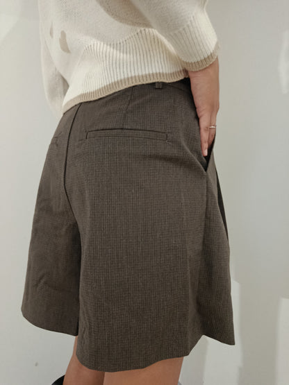 BERMUDA SHORTS CHECK CON CINTURA ONLY