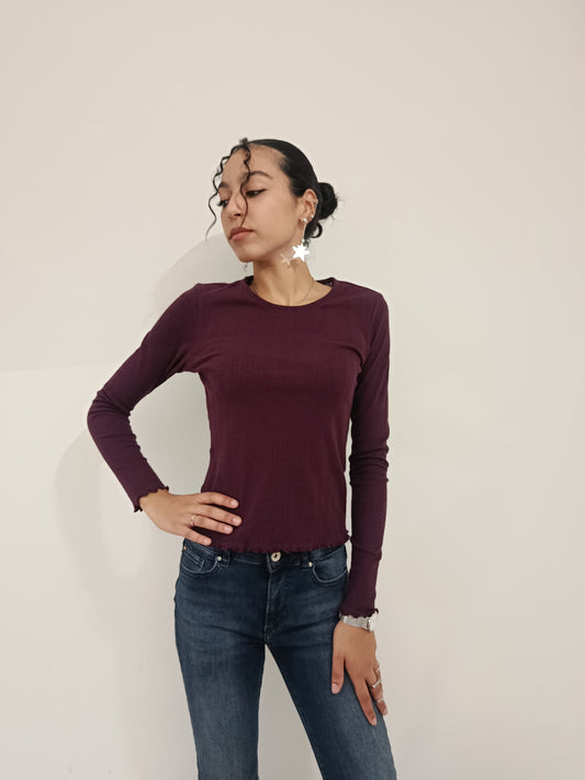 PULLOVER BASIC LAVORATO ONLY