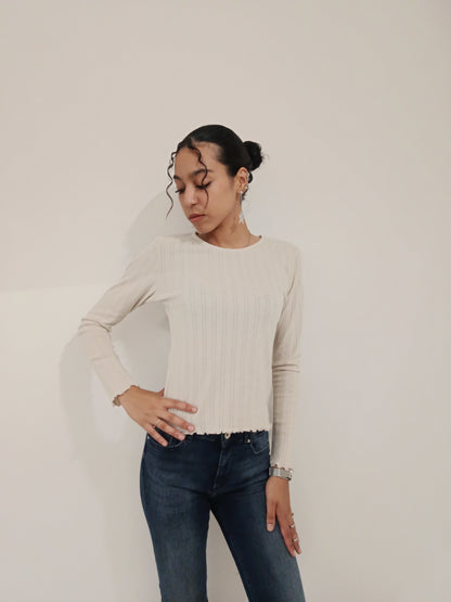 PULLOVER BASIC LAVORATO ONLY