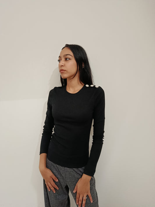 PULLOVER BOTTONE GIOIELLO ONLY