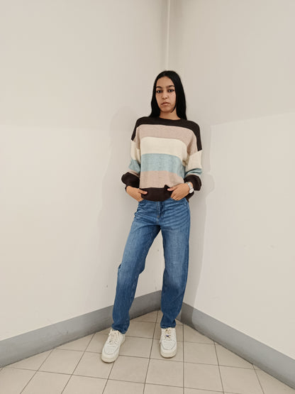 PULLOVER RIGHE LARGHE ONLY