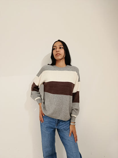 PULLOVER RIGHE LARGHE ONLY