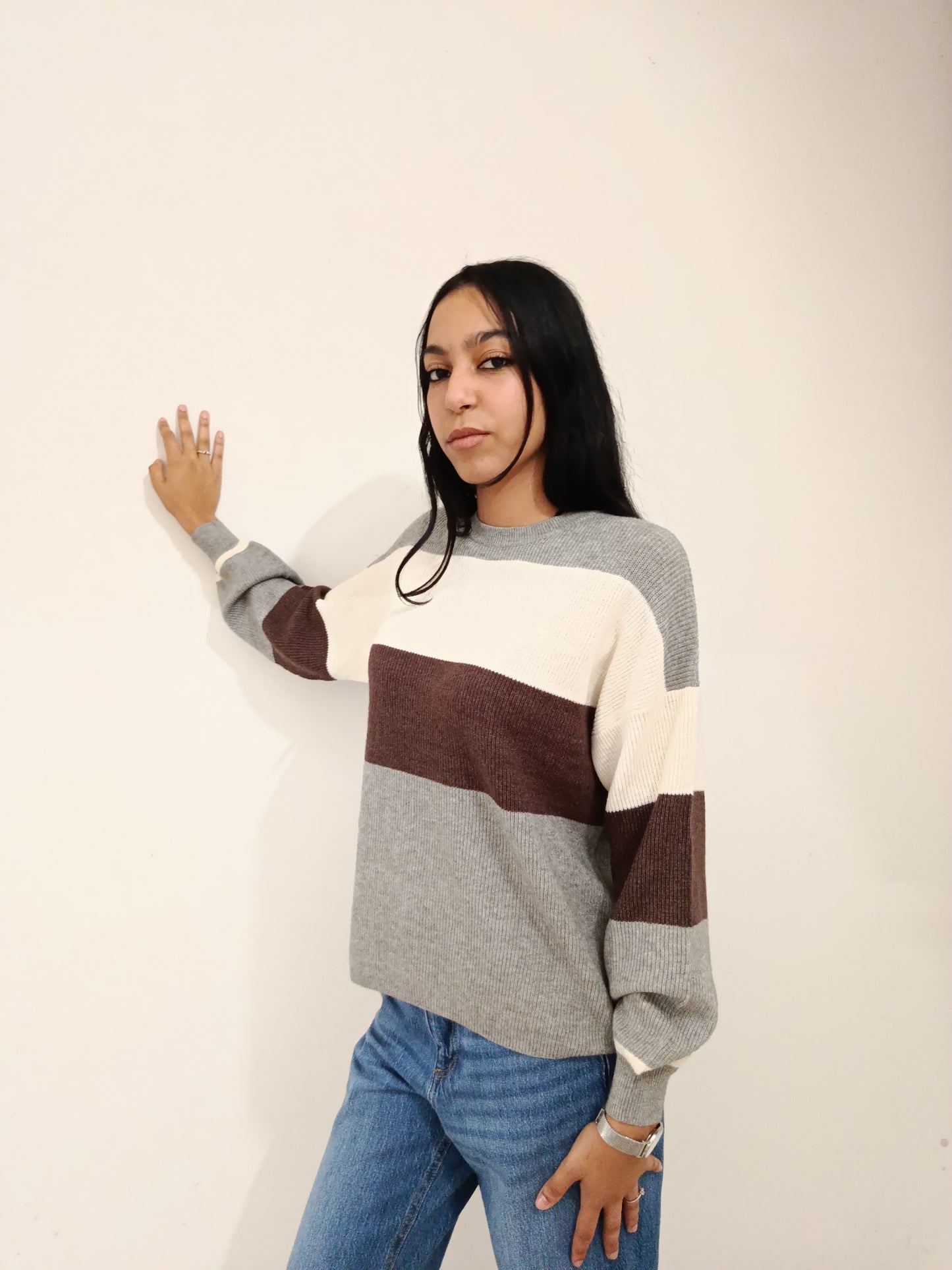 PULLOVER RIGHE LARGHE ONLY