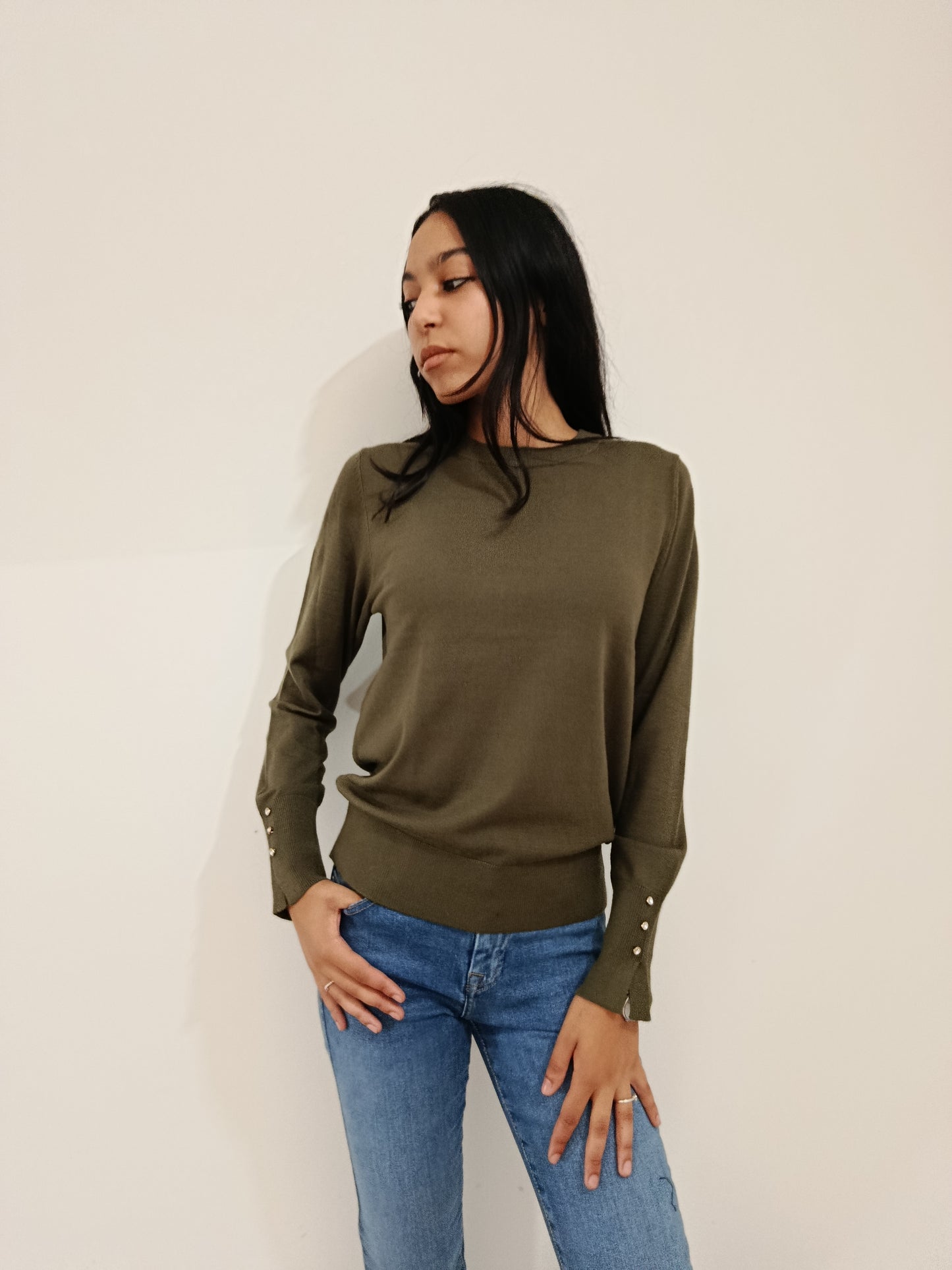 PULLOVER BOTTONI POLSO JDY