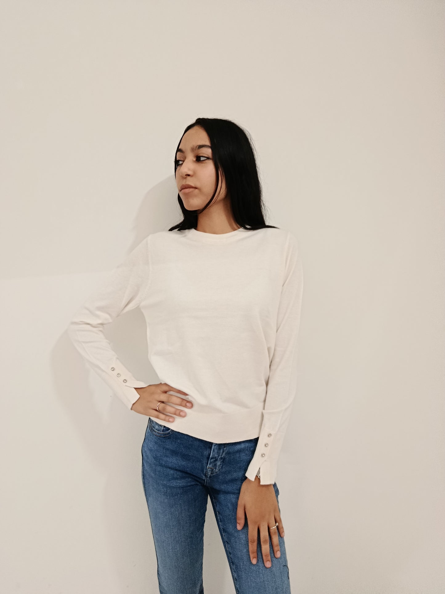 PULLOVER BOTTONI POLSO JDY