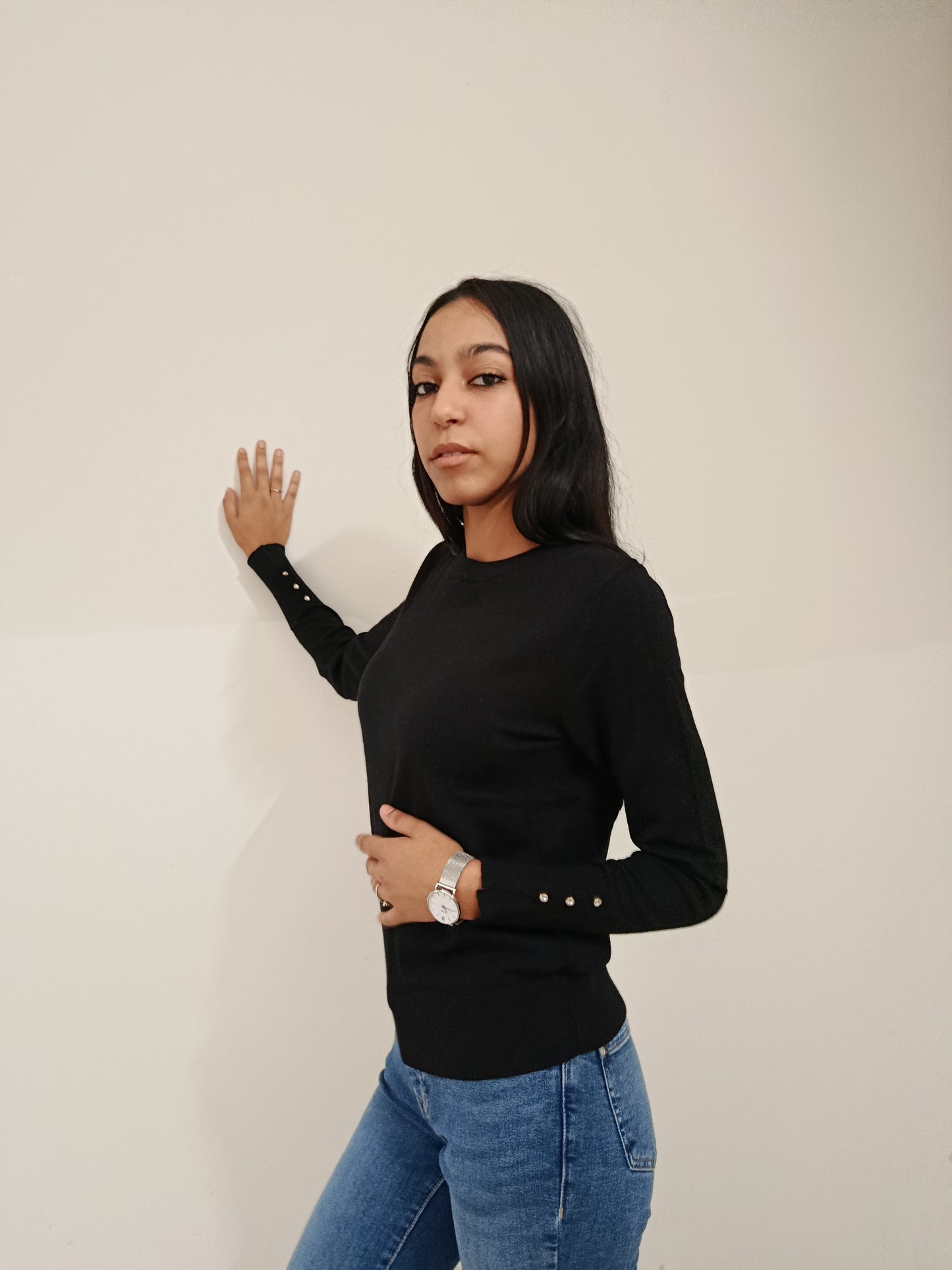 PULLOVER BOTTONI POLSO JDY