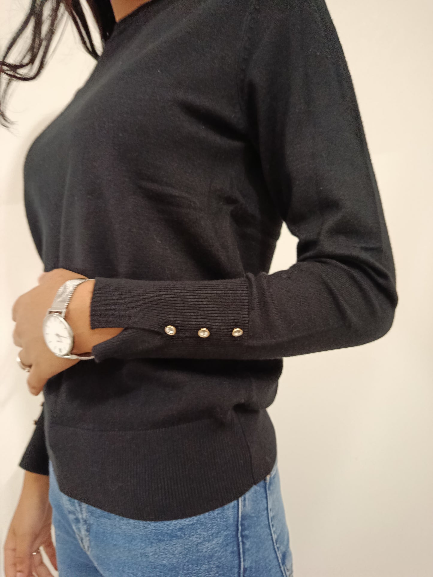 PULLOVER BOTTONI POLSO JDY