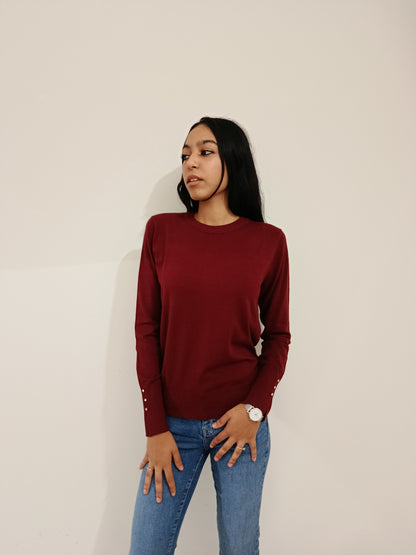 PULLOVER BOTTONI POLSO JDY