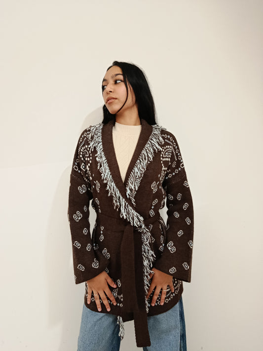 CARDIGAN PAISLEY TWO WAY