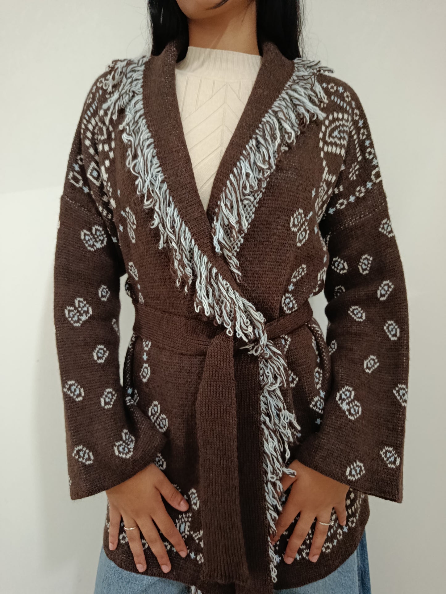 CARDIGAN PAISLEY TWO WAY