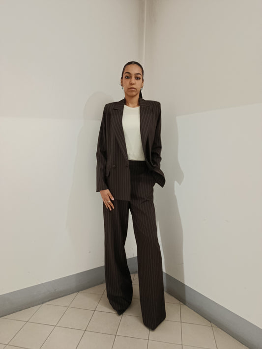 PANTALONE GESSATO TWO WAY