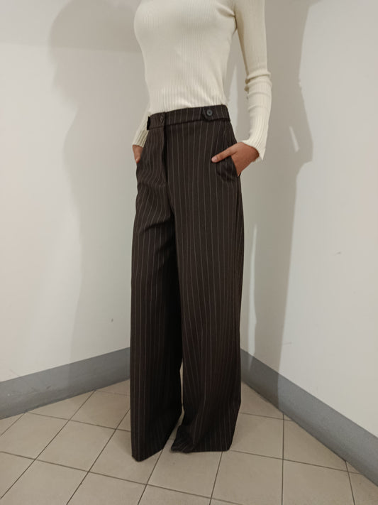 PANTALONE GESSATO TWO WAY