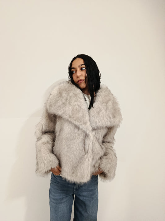 ECO PELLICCIA CROPPED TWO WAY