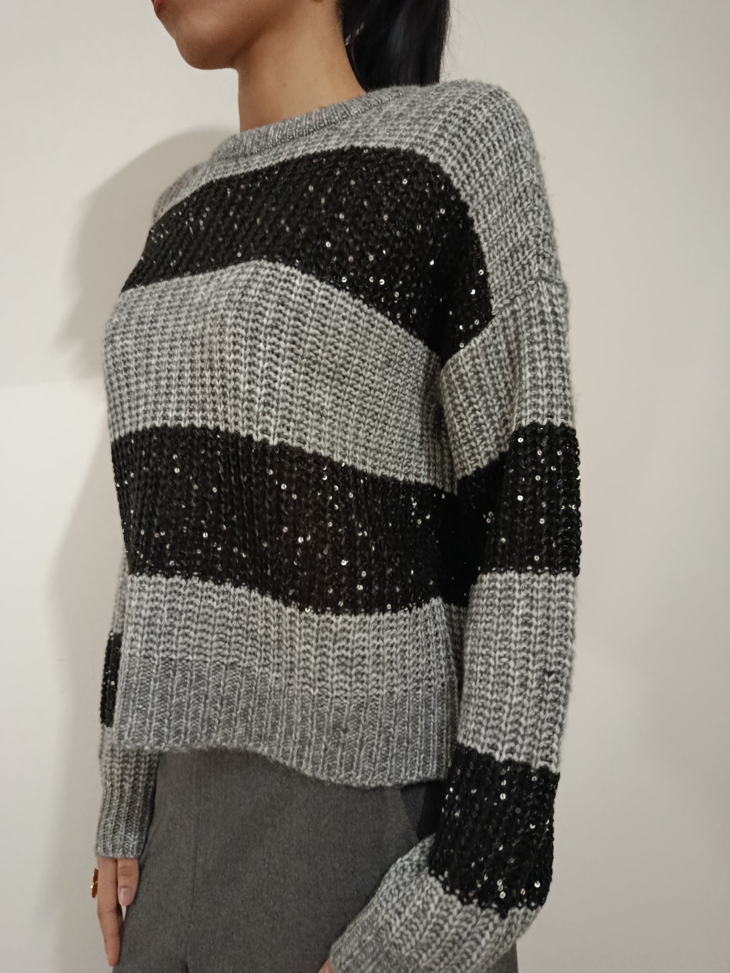 PULLOVER RIGHE PAILETTES VERO MODA