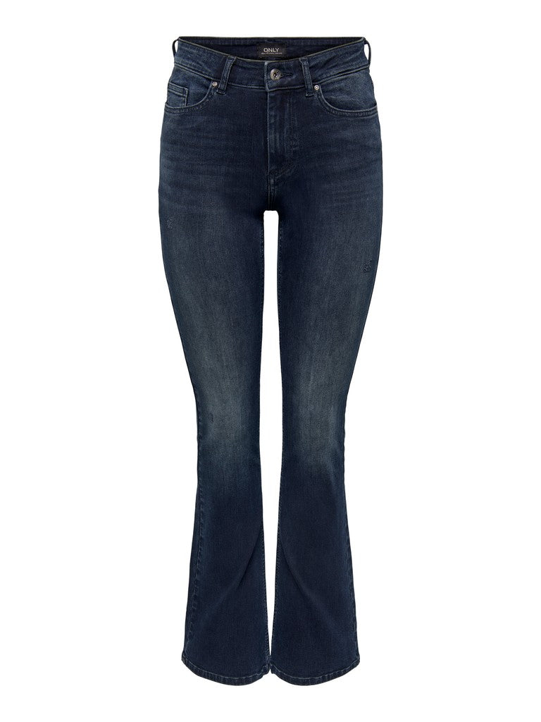 JEANS MID FLARED BLUSH ONLY