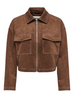 GIACCA CROPPED SUEDE ONLY