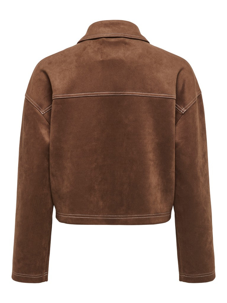 GIACCA CROPPED SUEDE ONLY