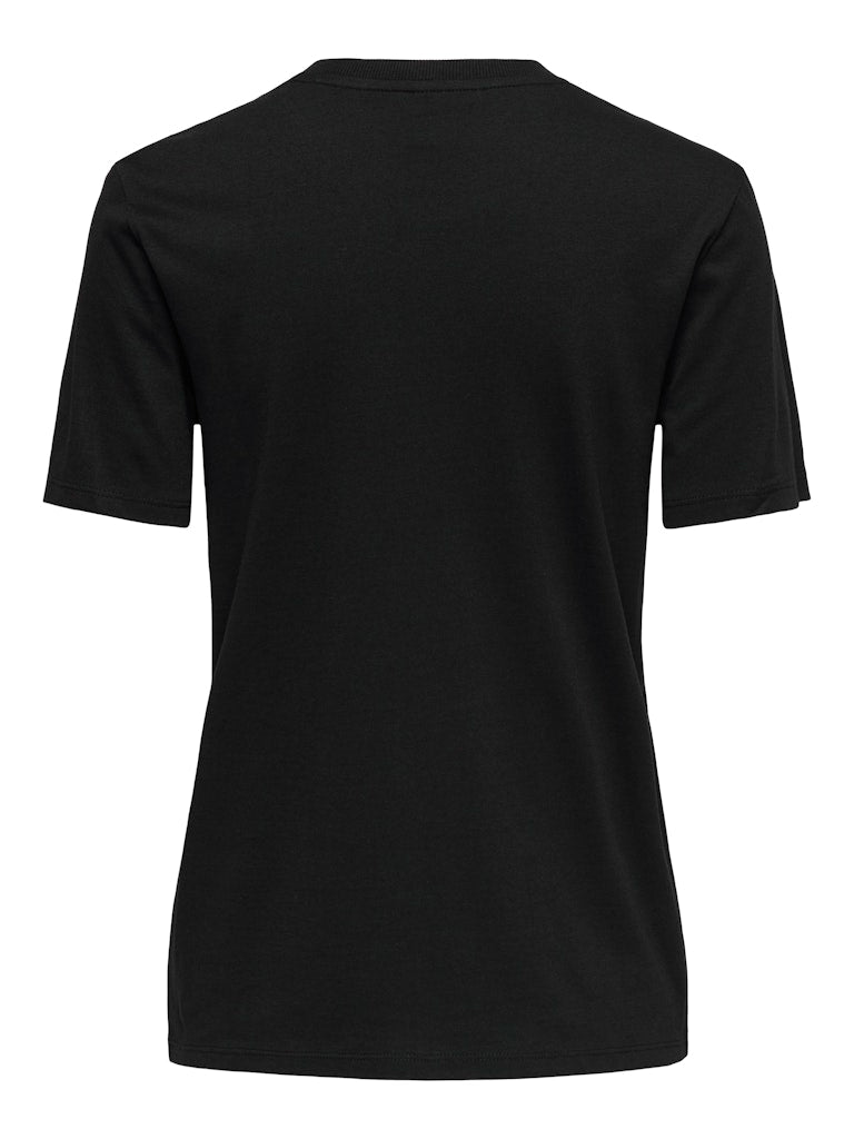 T-SHIRT CON STRASS SU GIROCOLLO ONLY