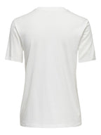 T-SHIRT CON STRASS SU GIROCOLLO ONLY