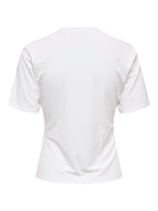 T-SHIRT ELENA CON BOTTONE ORO ONLY