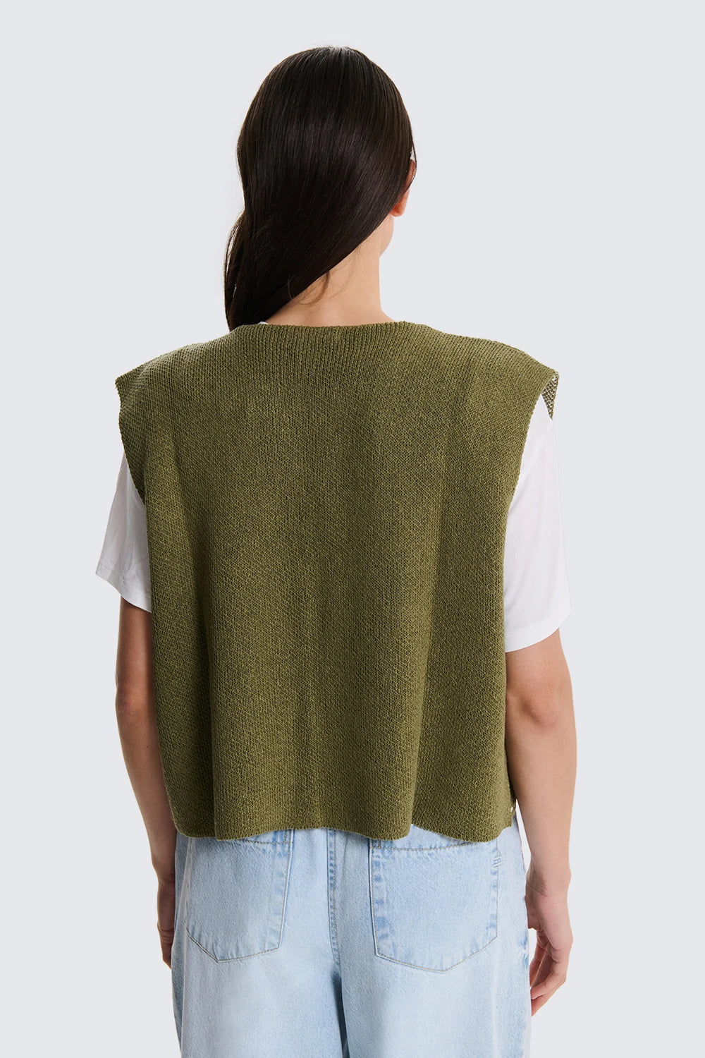 GILET CON RICAMO TWO WAY