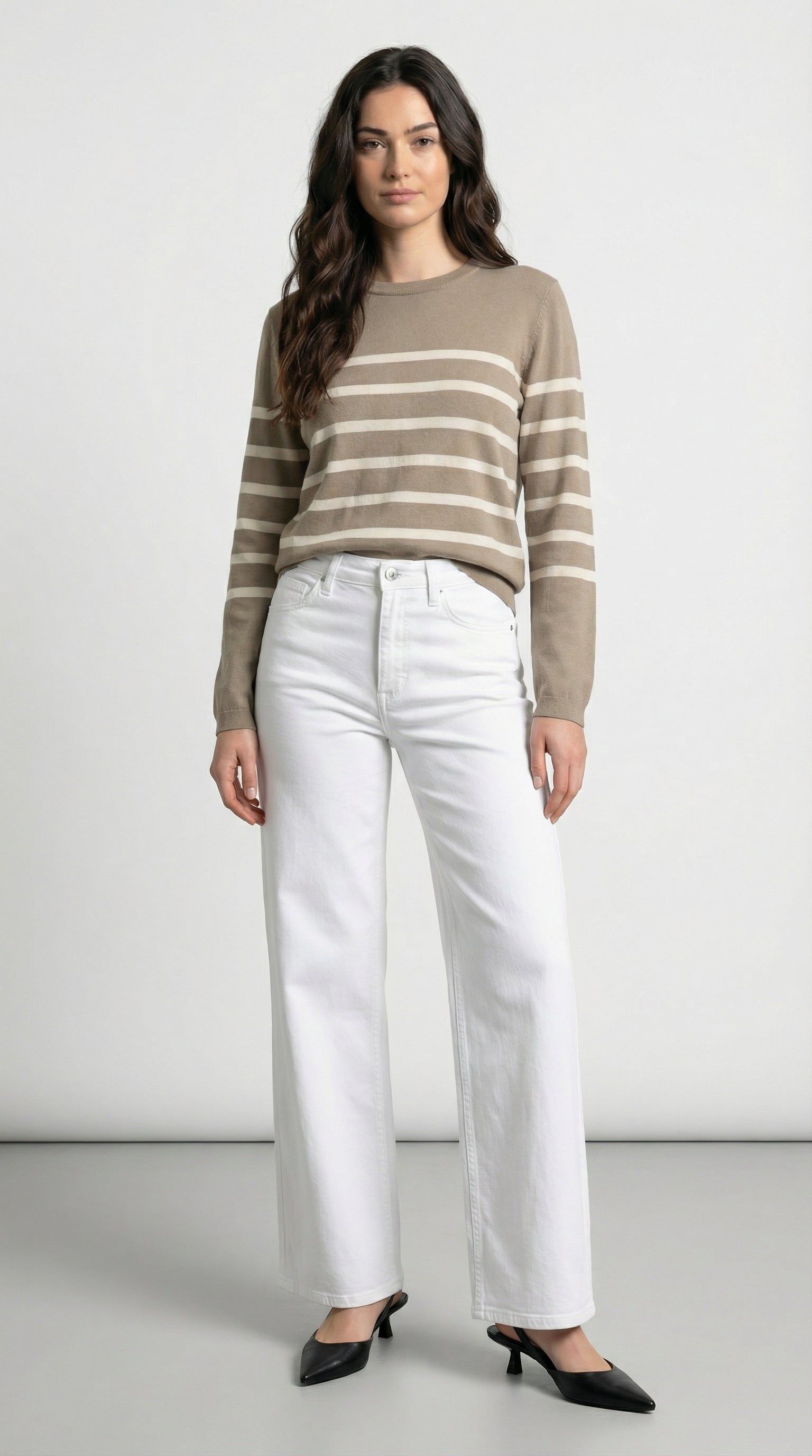 JEANS WIDE LEG MADISON BIANCO ONLY